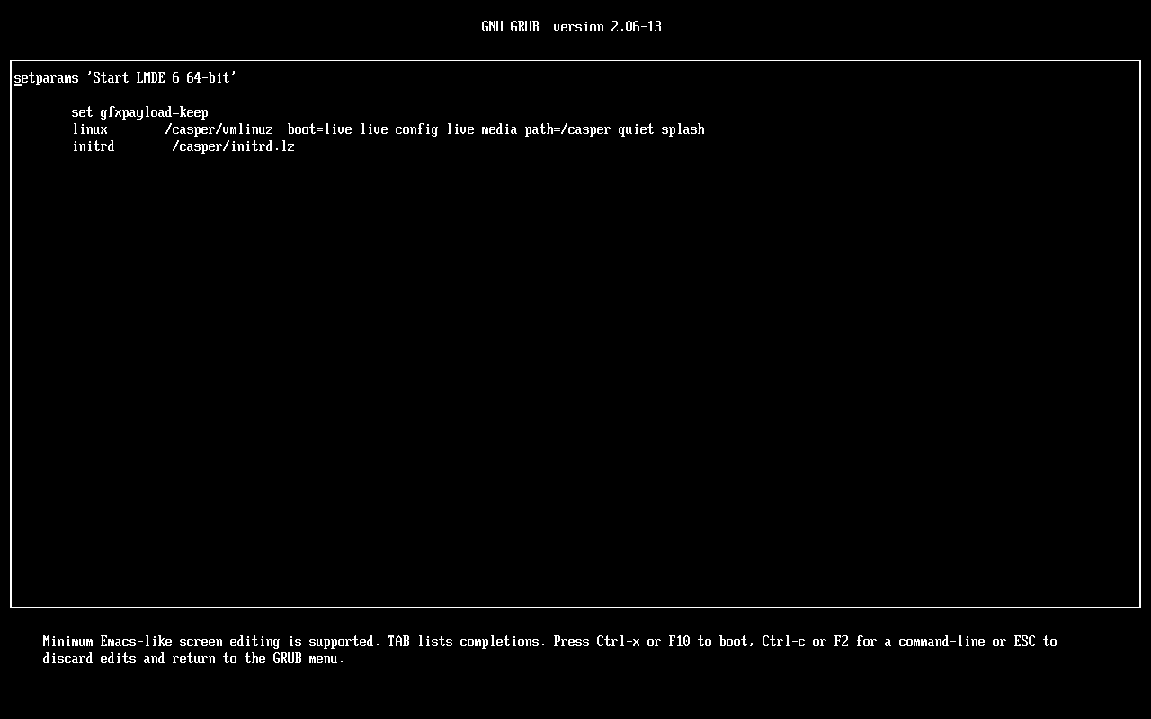 The kernel’s command-line parameters