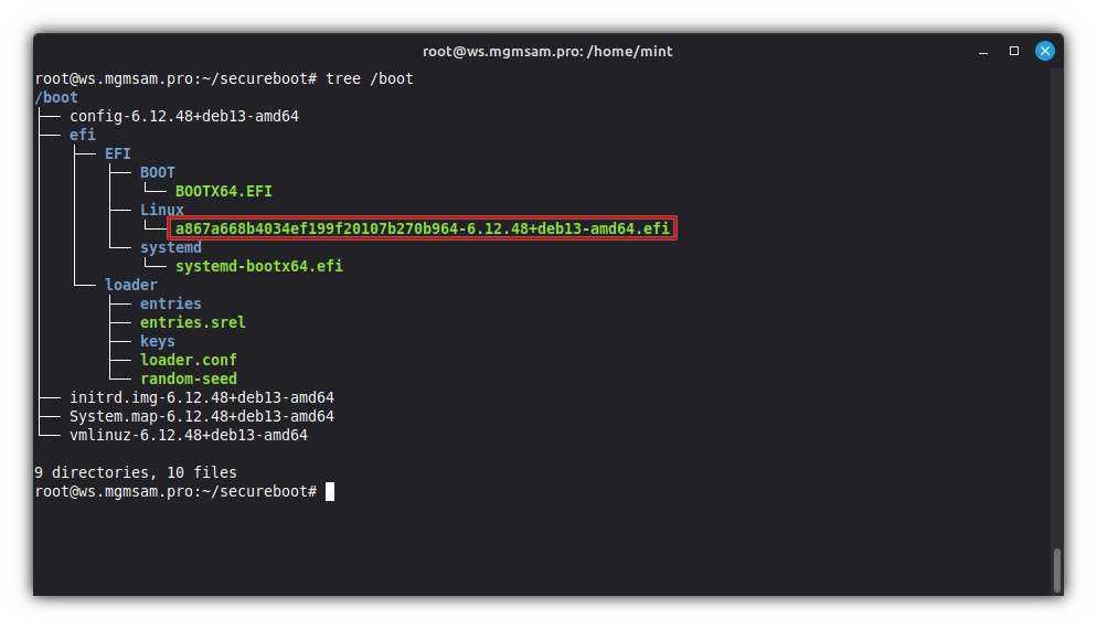 UKI name by machine id